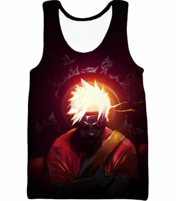 Boruto Super Cool Ninja Art Uzumaki Boruto The Sage Black Zip Up Hoodie - Tank Top