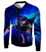 Boruto Super Hot Ninja Hinata Hyuga HD 3D Anime Black Zip Up Hoodie - Jacket