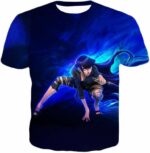 Boruto Super Hot Ninja Hinata Hyuga HD 3D Anime Black Zip Up Hoodie - T-Shirt