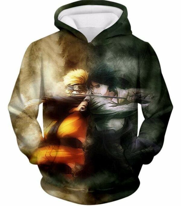 Boruto Ultimate Battle Anime Boruto Vs Sasuke Cool Hoodie