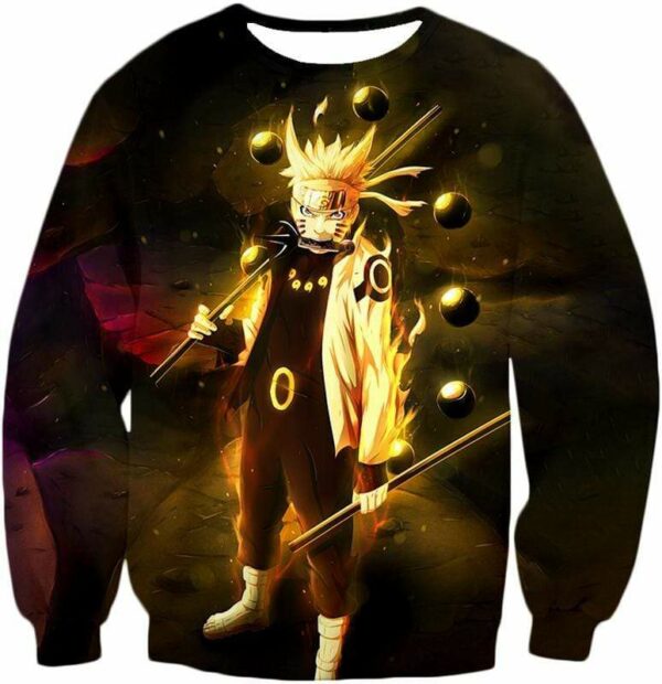 Boruto Ultimate Ninja Hero Boruto Tail Beast Mode PlSage Of Six Paths Cool Zip Up Hoodie - Sweatshirt