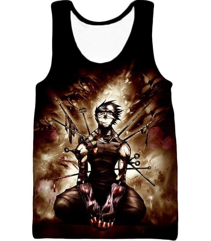 Boruto Zabuza Momochi Demon Of The Hidden Mist Super Cool Black Zip Up Hoodie - Tank Top