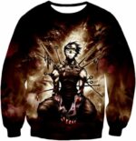 Boruto Zabuza Momochi Demon Of The Hidden Mist Super Cool Black Zip Up Hoodie - Sweatshirt