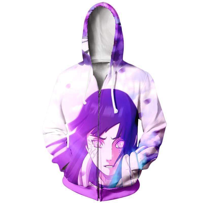 Hinata Hyuga 3D Print Hoodie - Naruto Hoodie Jacket