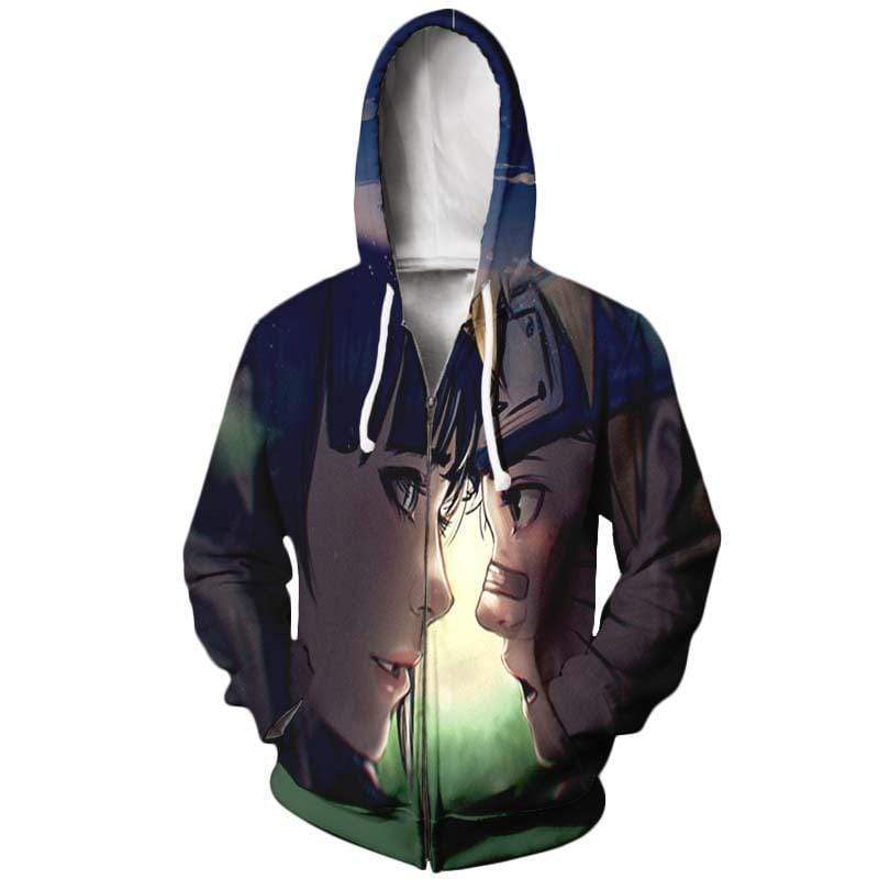 Hinata Hyuga And Naruto Uzumaki  Hoodie Jumper - Naruto Zip Up Hoodie