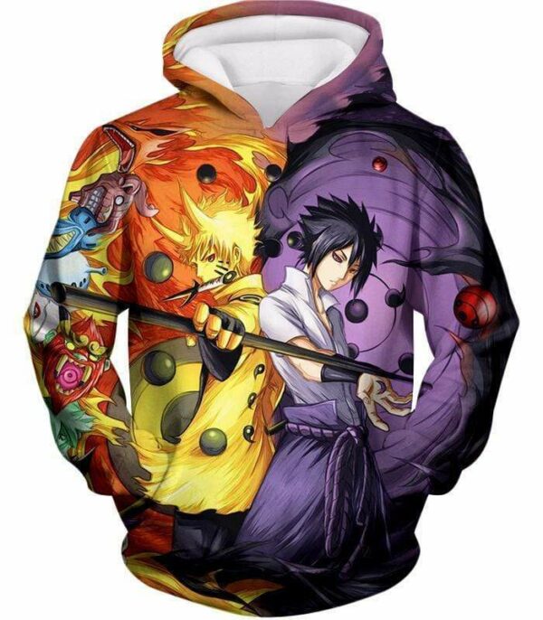 Naruto Brothers Naruto And Sasuke Hoodie