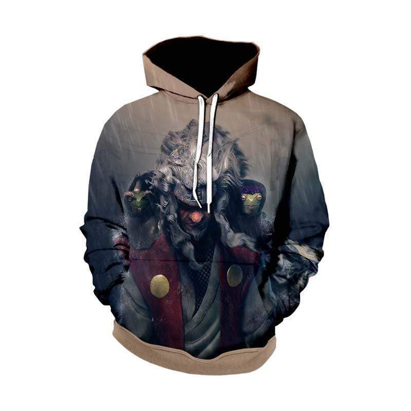 Naruto Hoodie  - Jiraiya Realistic 3D Hoodie - PullOver Hoodie