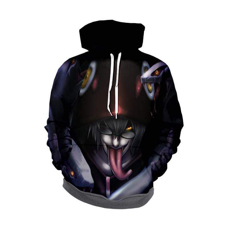 Naruto Hoodie  - Kabuto Yakushi Naruto Zip Up Hoodie - PullOver Hoodie