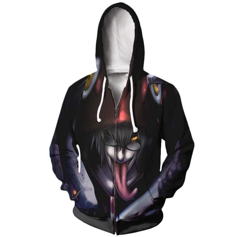 Naruto Hoodie  - Kabuto Yakushi Naruto Zip Up Hoodie