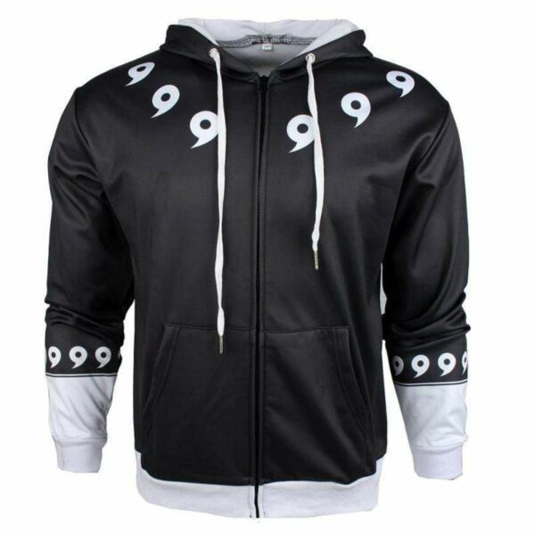 Naruto Hoodie - Sage Of Six Path Black Anime Zip Up Hoodie Jacket
