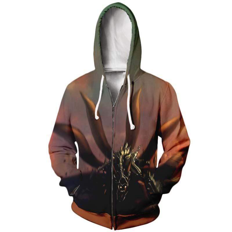 Naruto Nine Tails Cloak Transformation - Naruto Hoodie Jacket