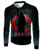 Naruto Super Cool Itachi Uchihas Mangekyou Sharingan Black Hoodie - Jacket