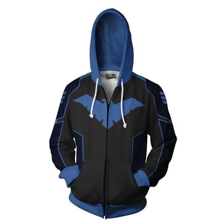 Navy Blue NIGHTWING Hoodie Jacket