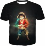 One Piece Zip Up Hoodie - One Piece Captain Of Straw Hats Monkey D Luffy Black Zip Up Hoodie - T-Shirt