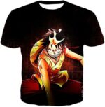 One Piece Zip Up Hoodie - One Piece Straw Hat Luffy Black Zip Up Hoodie - T-Shirt