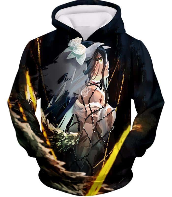 Overlord Beautiful Albedo Cute Bride Avatar Anime Promo Hoodie ...