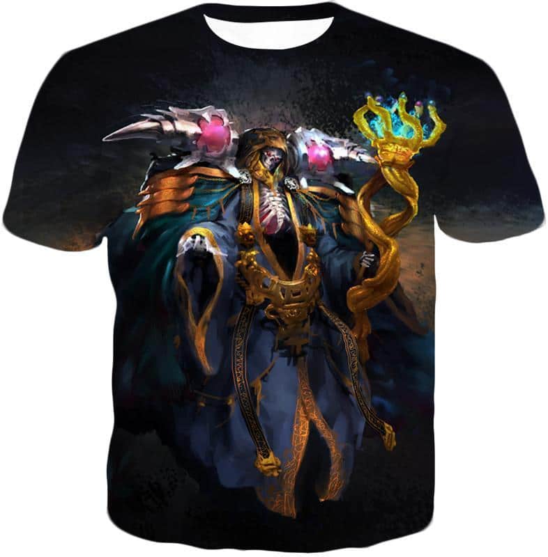 Overlord Extremely Powerful Guild Master Ainz Ooal Gown Cool Graphic Hoodie - T-Shirt