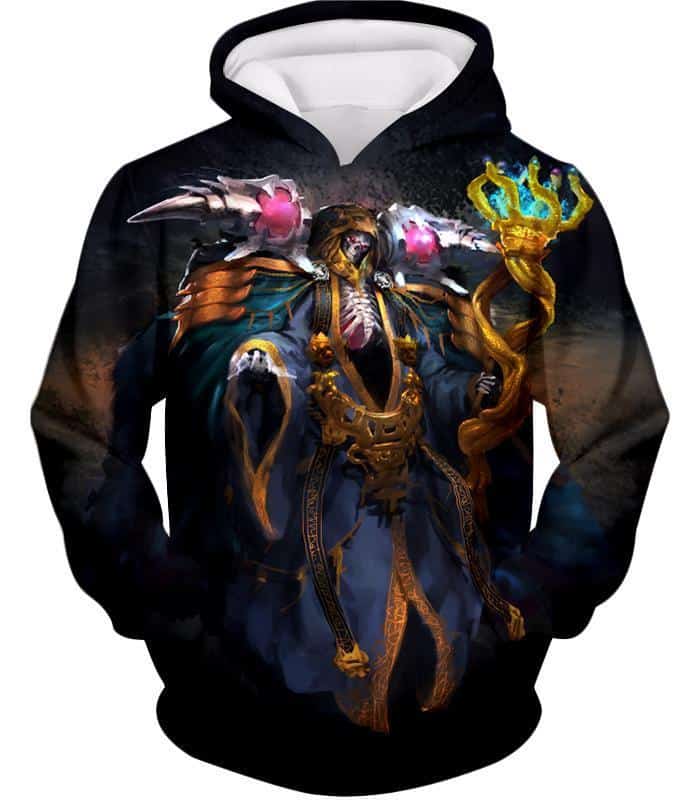 Overlord Extremely Powerful Guild Master Ainz Ooal Gown Cool Graphic Hoodie