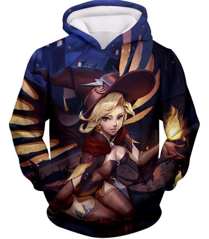 Overwatch Beautiful Healer Mercy Halloween Skins Hoodie - Overwatch Hoodie