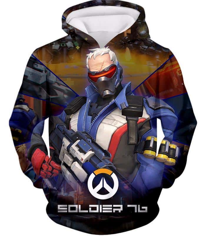 Overwatch Best Mercenary Soldier:76 Hoodie - Hoodie