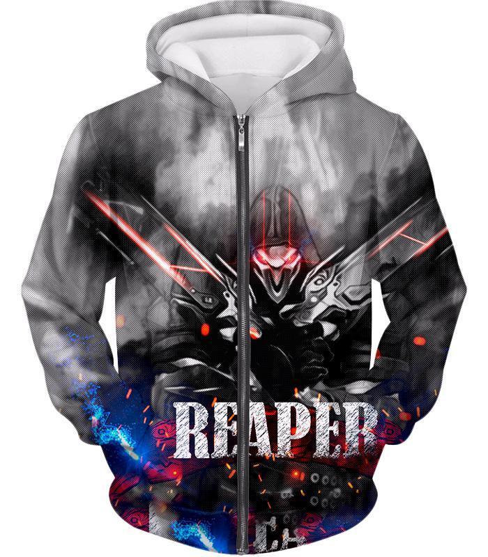 Overwatch Cool Reaper Promo Zip Up Hoodie