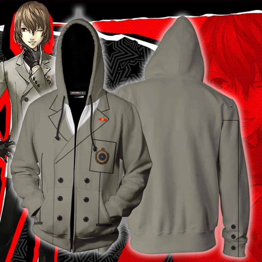 Persona 5 Hoodie - Goro Akechi Zip Up Hoodie