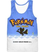 Pokemon Hoodie - Pokemon Cool Pokemon Gold Version Game Promo Hoodie - Tank Top