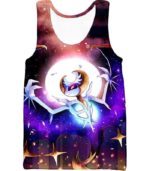 Pokemon Hoodie - Pokemon Powerful Ghost Psychic Pokemon Beautiful Night Sky Lunala Hoodie - Tank Top