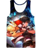 Pokemon Hoodie - Pokemon Very Cool Pokemon Trainer Bond Ash Ketchum And Pikachu HD Printed Hoodie - Tank Top
