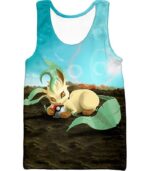 Pokemon Hoodie - Pokemon Very Cute Wolf Grass Type Pokemon Leafeon Cool Hoodie - Tank Top