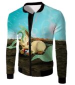 Pokemon Hoodie - Pokemon Very Cute Wolf Grass Type Pokemon Leafeon Cool Hoodie - Jacket