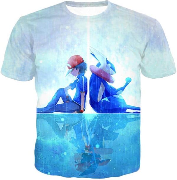 Pokemon Pokemon Promo Ash X Greninja Zip Up Hoodie - T-Shirt
