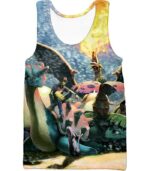 Pokemon Zip Up Hoodie - Pokemon Ash Ketchums First Generation All Evolved Zip Up Hoodie - Tank Top