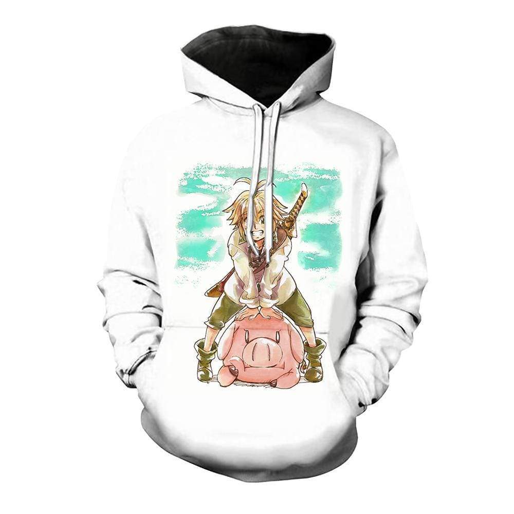 The Seven Deadly Sins Hoodie - Meliodas And Hawk T-Shirt