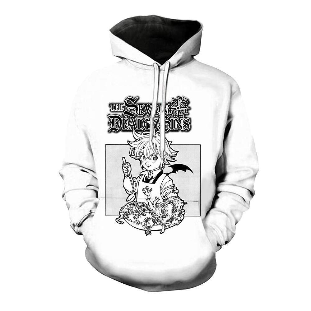 The Seven Deadly Sins Hoodie - Meliodas Serving Gluttony Hoodies