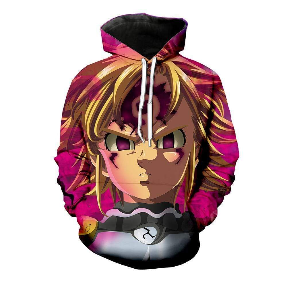 The Seven Deadly Sins Hoodie - Meliodas With Demon Mark Hoodie