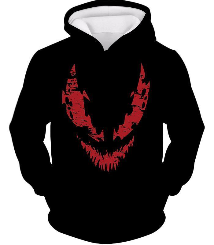 Blood Red Spiderman Villain Carnage Promo Black Hoodie