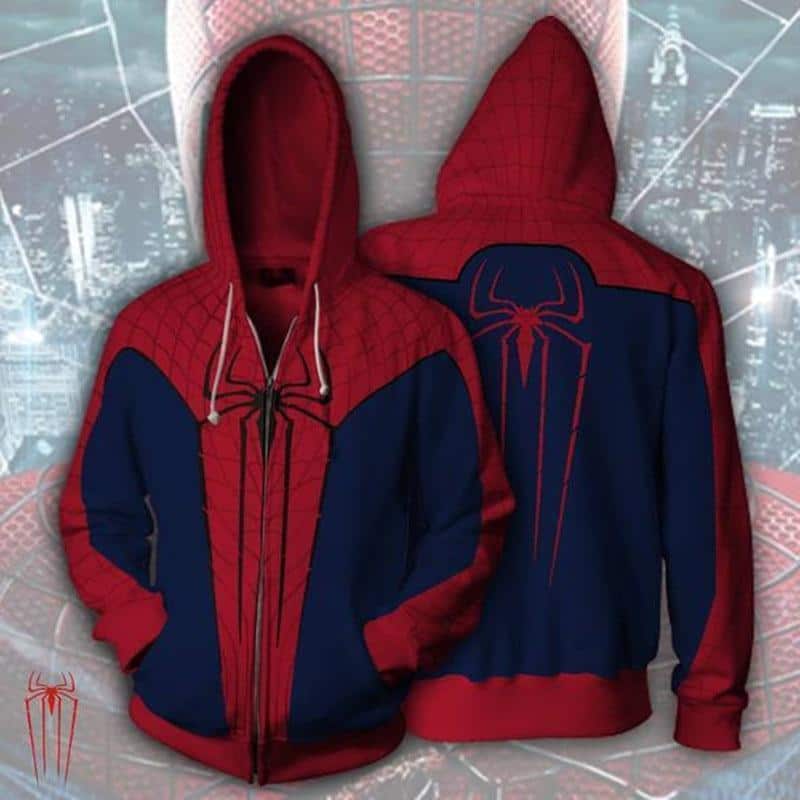 Classic SPIDERMAN Superhero Hoodie Jacket