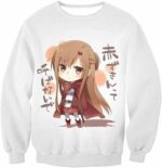 Sword Art Online Asuna Avatar Meme Cool White Zip Up Hoodie  - Sword Art Online Zip Up Hoodie - Sweatshirt