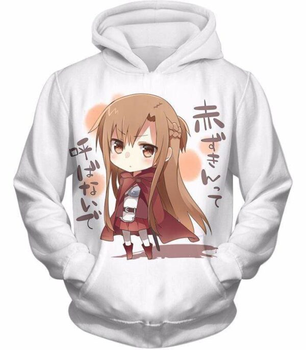 Sword Art Online Asuna Avatar Meme Cool White Zip Up Hoodie  - Sword Art Online Zip Up Hoodie - Hoodie