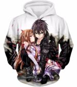 Sword Art Online Favourite Action Heroes Kiriti And Asuna Graphic Zip Up Hoodie - Sword Art OnlineHoodie - Hoodie