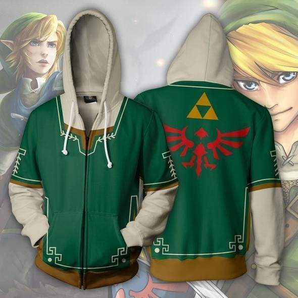 The Legend Of Zelda Hoodie - Link Green Jacket