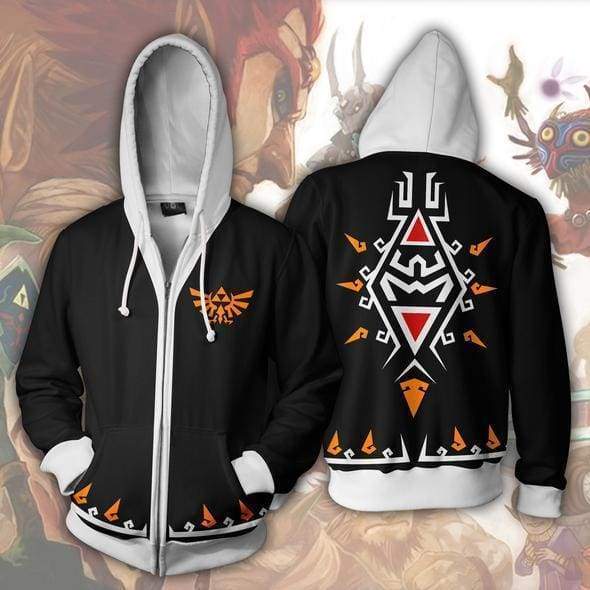 The Legend Of Zelda Hoodies - The Legend Of Zelda Link Black Zip Up Hoodie Jacket