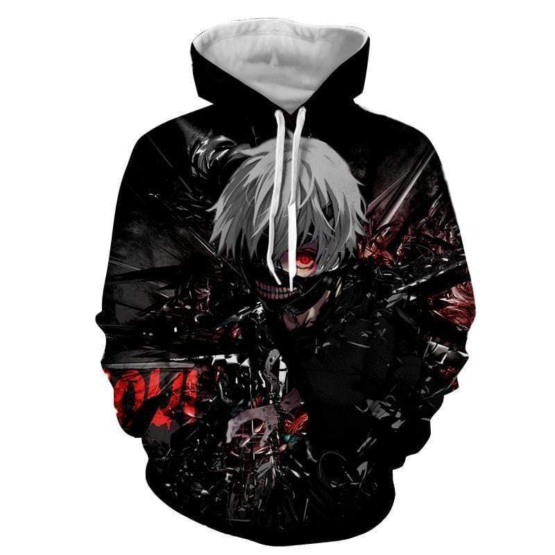 Extreme Kakuja Ken Kaneki 3D Hoodie - Tokyo Ghoul Hoodie