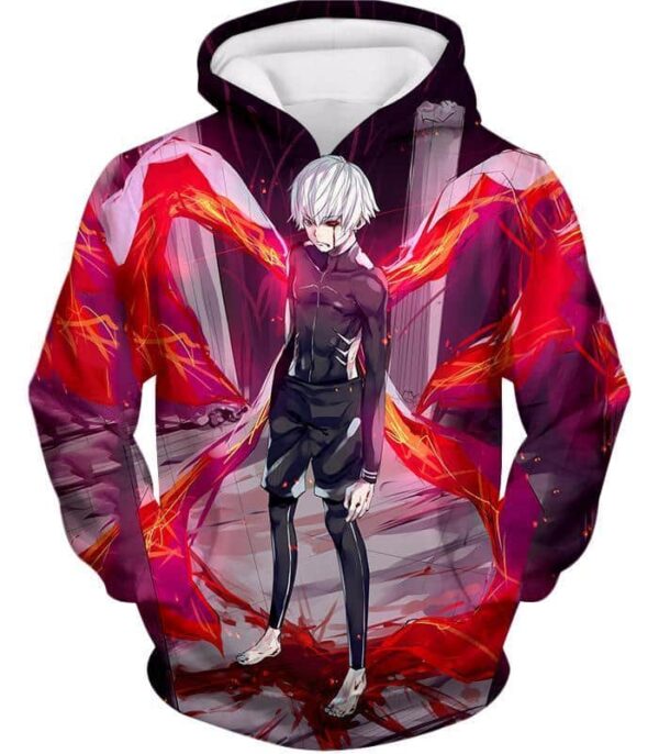 Tokyo Ghoul Ken Kaneki Kink Action Cool Anime Still Zip Up Hoodie - Hoodie