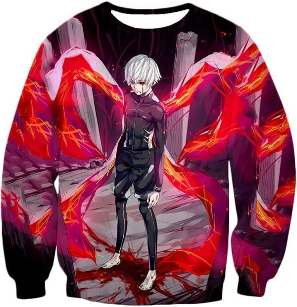 Tokyo Ghoul Ken Kaneki Kink Action Cool Anime Still Zip Up Hoodie - Sweatshirt
