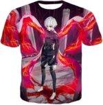 Tokyo Ghoul Ken Kaneki Kink Action Cool Anime Still Zip Up Hoodie - T-Shirt