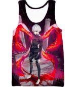 Tokyo Ghoul Ken Kaneki Kink Action Cool Anime Still Zip Up Hoodie - Tank Top