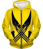 Best Mutant Hero Wolverine Promo Yellow Zip Up Hoodie