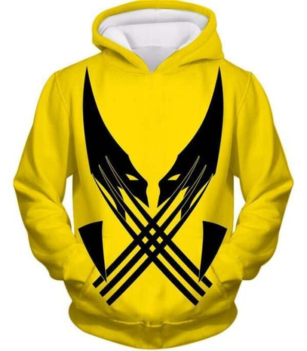 Best Mutant Hero Wolverine Promo Yellow Zip Up Hoodie - Hoodie